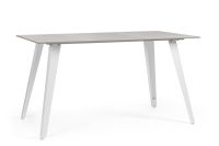 Stół jadalniany ARJETA WHITE/BLACK TABLE 140x80x76h