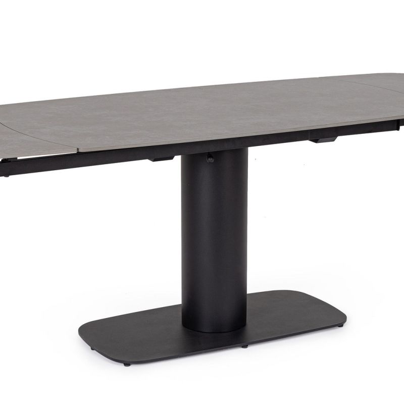 Stół jadalniany  JEREMIAS Black/White 140-200X80