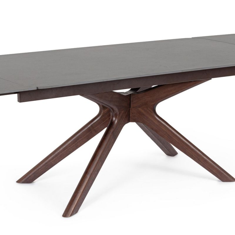 Stół jadalniany MARITTA WALN/GREY  170/210/250x90x76h