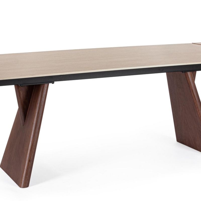 Stół jadalniany MAIKKI WALN/TRAV 200/300X100