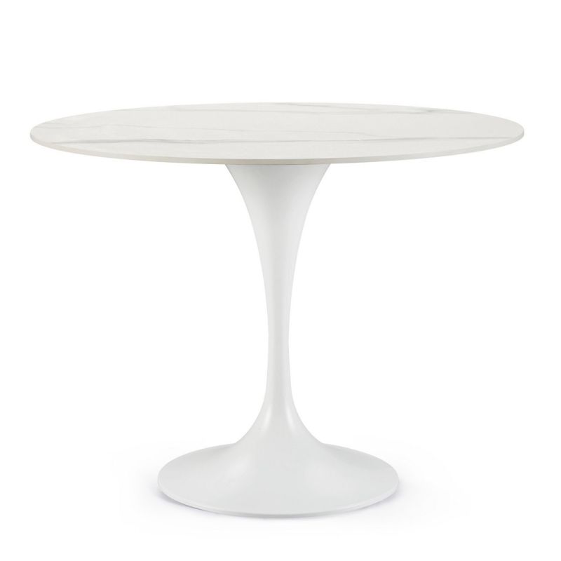 Stół jadalniany RONI TABLE Ø100x75hWHITE