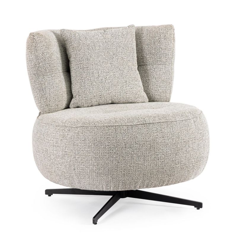 Fotel obrotowy GONNIE ECRU/GREY