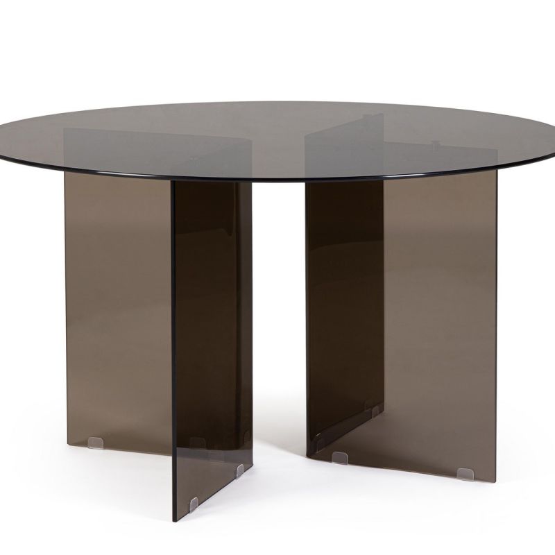 Stół jadalniany IRIDE DARK/AMBER  Ø130 x 75h