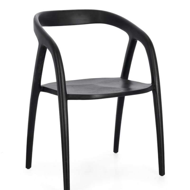 Krzesło obiadowe DOTTY BROWN/BLACK