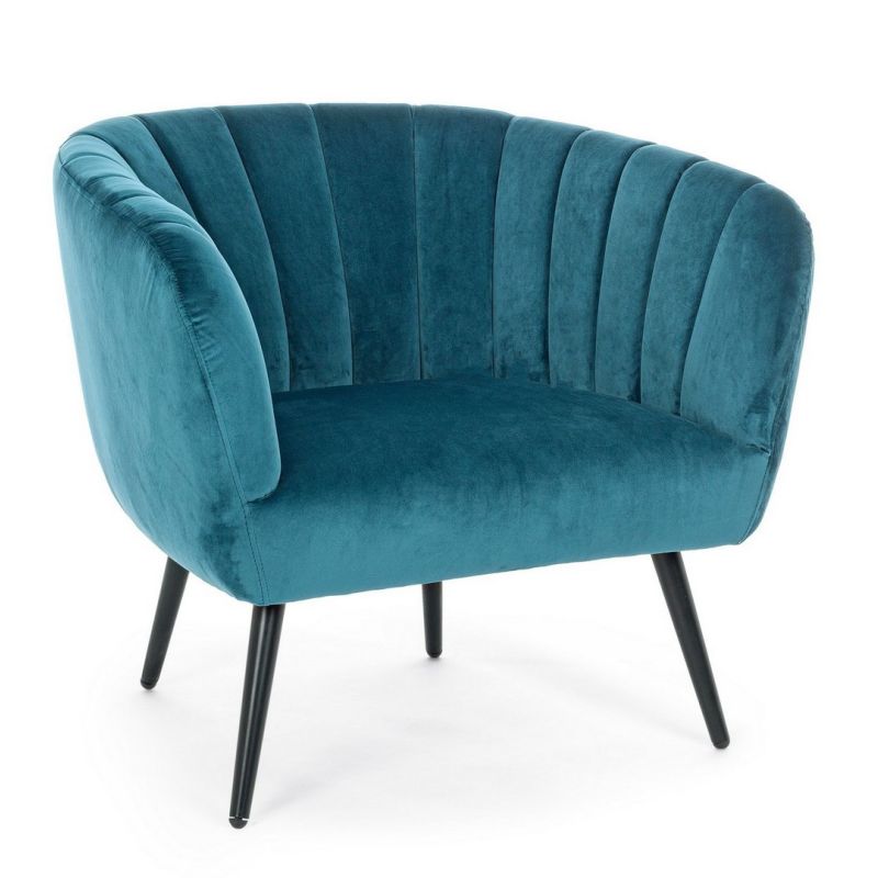 Fotel AVRIL PEACOCK GREY/BLUE