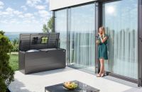 Skrzynia ogrodowa do przechowywania Style Box jasnoszary