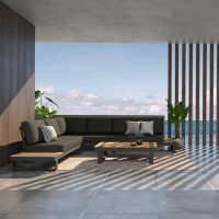 Stolik kawowy z zestawu Amari Antracite