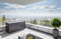 Skrzynia ogrodowa do przechowywania Style Box jasnoszary