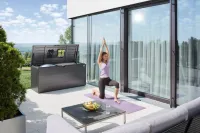 Skrzynia ogrodowa do przechowywania Style Box jasnoszary