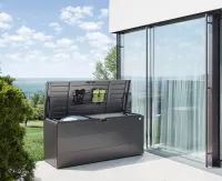 Skrzynia ogrodowa do przechowywania Style Box jasnoszary