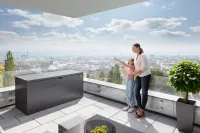 Skrzynia ogrodowa do przechowywania Style Box jasnoszary