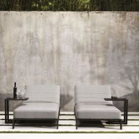 Leżak na basen Bite Antracite