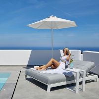 Leżak na basen Bite White