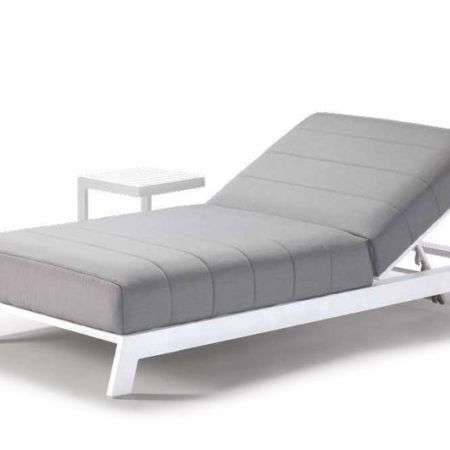 Leżak na basen Bite White