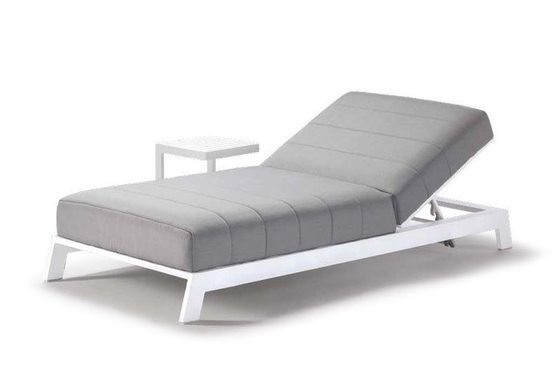 Leżak na basen Bite White