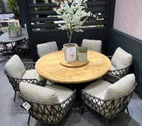 Niski stół obiadowy Saba, Ø160cm