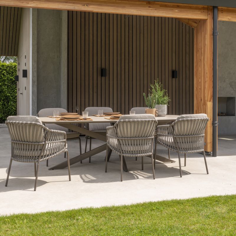 Stół obiadowy Prado 240x105x75 latte/terre