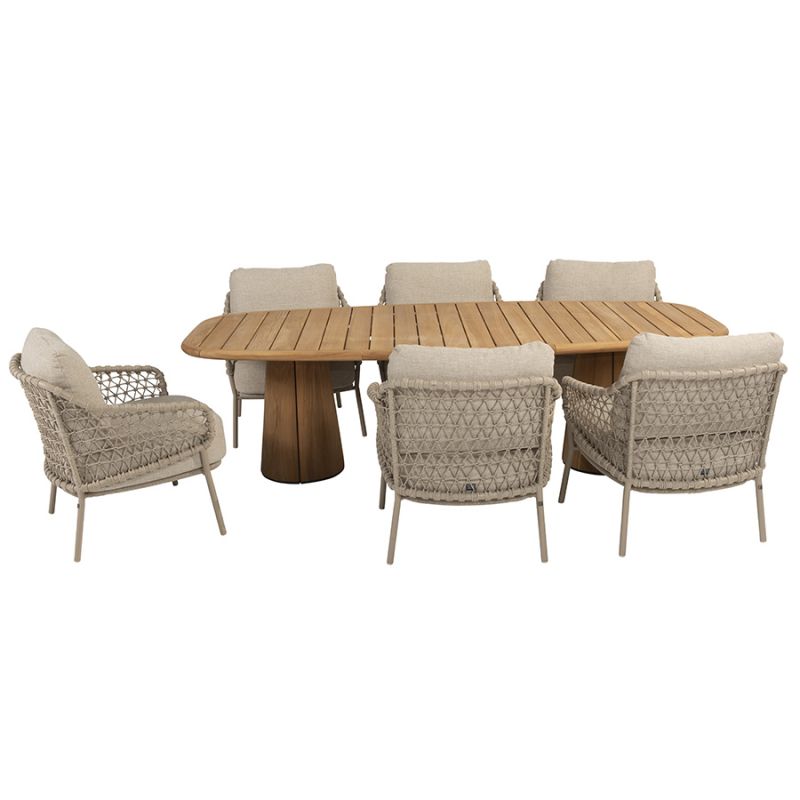 Тиковий обідній стіл Capri 240x110x69 cm