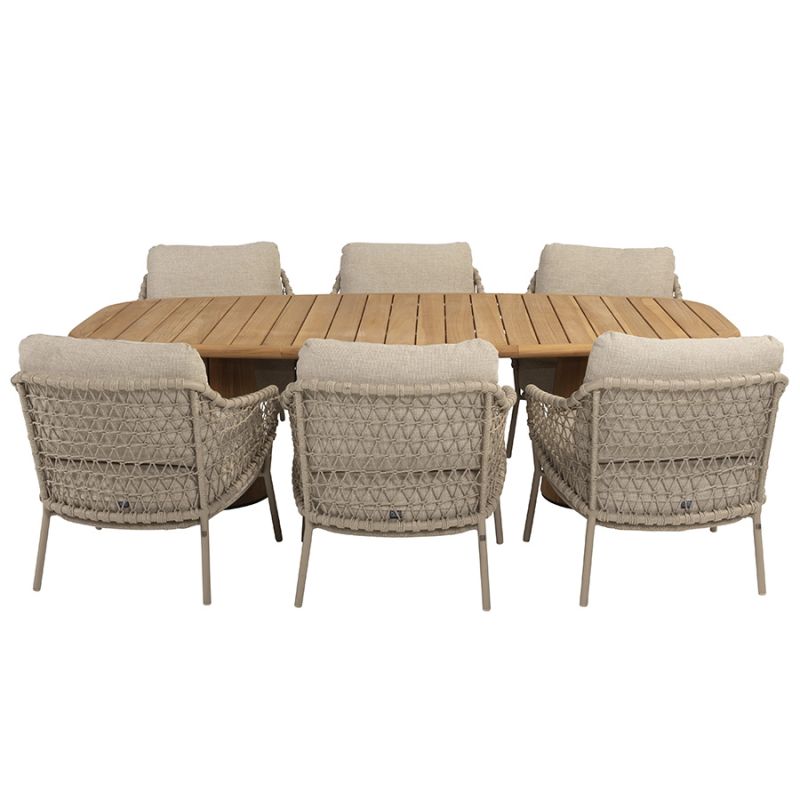 Тиковий обідній стіл Capri 240x110x69 cm