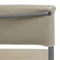 Pikowane krzesło ogrodowe Oron BeComfort® Mokka