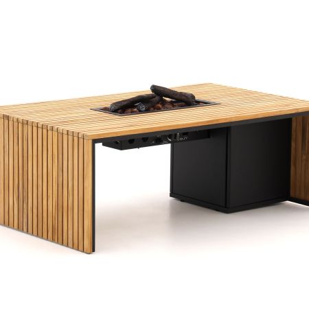 Stół z kominkiem Cosibridge 140 teak