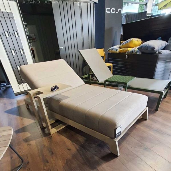 Leżak na basen Bite Taupe