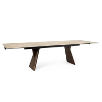 Stół jadalniany MAIKKI WALNUT/ONYX 200/300X100