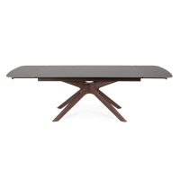 Stół jadalniany MARITTA WALN/GREY  170/210/250x90x76h