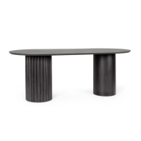 Stół jadalniany ORISSA BLACK/NATURAL  200x90x76h