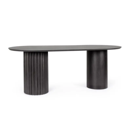 Stół jadalniany ORISSA BLACK/NATURAL  200x90x76h