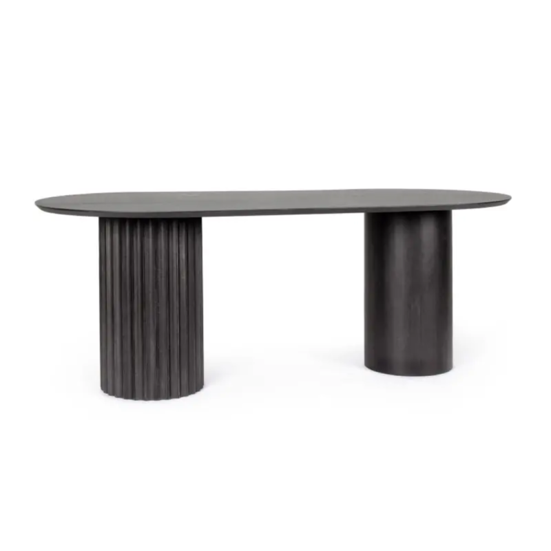 Stół jadalniany ORISSA BLACK/NATURAL  200x90x76h