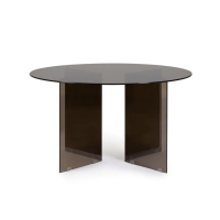 Stół jadalniany IRIDE DARK/AMBER  Ø130 x 75h