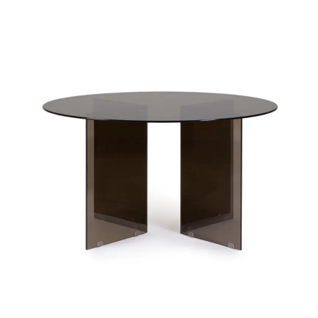 Stół jadalniany IRIDE DARK/AMBER  Ø130 x 75h