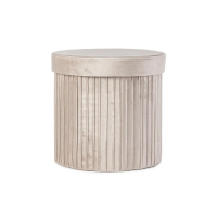 Pufa JOCELYN ROUND BEIGE VELVET