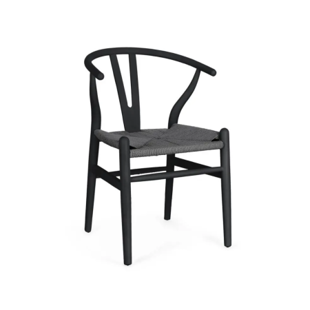 Krzesło obiadowe ARTEMIA NATURAL/BLACK