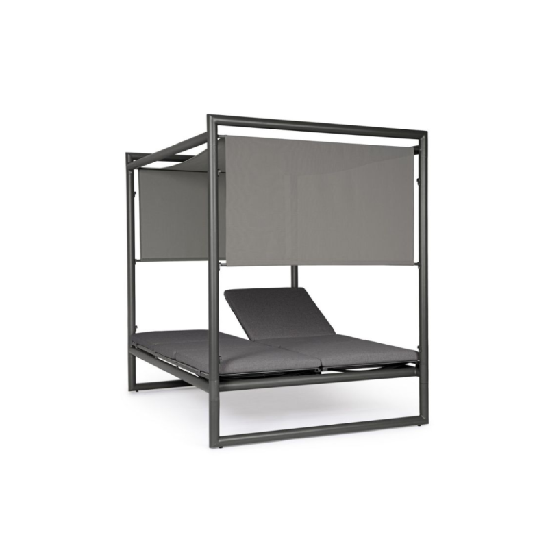 Leżak dwuosobowy z daszkiem KONNOR