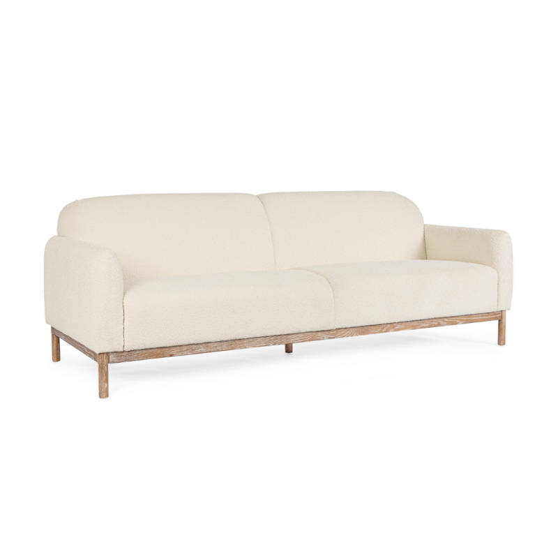 Sofa trzyosobowa DETROIT NATURAL BOUCLE'