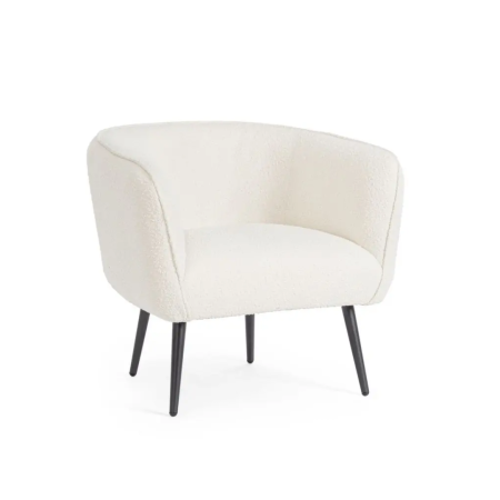 Fotel AVRIL WHITE BOUCLE'