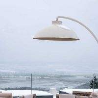 Lampa podłogowa-podgrzewacz DOME White