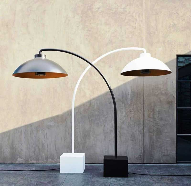 Lampa podłogowa-podgrzewacz DOME Black