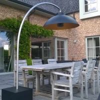 Lampa podłogowa-podgrzewacz DOME Black