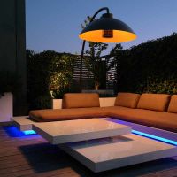 Lampa podłogowa-podgrzewacz DOME Black