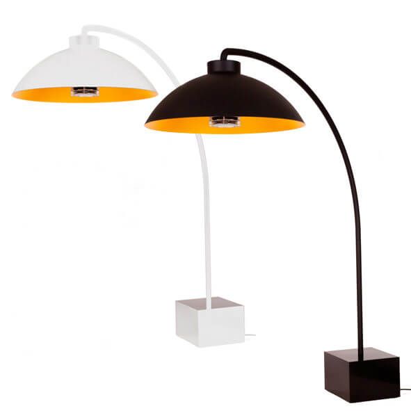 Lampa podłogowa-podgrzewacz DOME Black