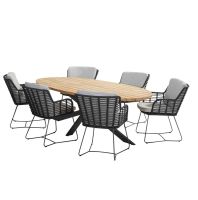 Krzesło obiadowe Fabrice Anthracite 