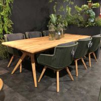 Krzesło plecione obiadowe Flores Green 