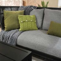 Pleciony koc, 190x160, limonka