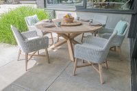 Stół obiadowy z drewna tekowego Louvre 