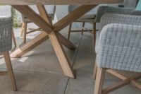 Stół obiadowy z drewna tekowego Louvre 