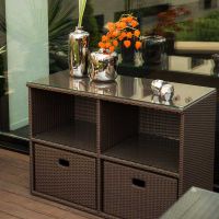 Komoda Space Mini Java Brown, 4 sekcje