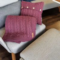 Poduszka dekoracyjna z dzianiny,Róża herbaciana